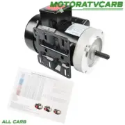 ALL-CARB 1 Phase Electric Motor 2HP 3450 RPM 56C Frame 115V/230V 60HZ 5/8"Shaft