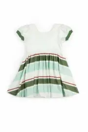 WDW Omi Jo Well Dressed Wolf Empire Billow Dress Merriest Stripe 9/10 years NWT
