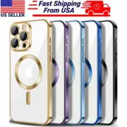For iPhone 16 15 14 Pro Max 13 12 Magnetic MagSafe Hybrid Shockproof Case Cover