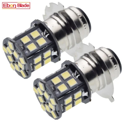 2Pcs 12V P15d-25-3 Motorcycle LED Headlight Scooter ATV UTV Headlamp 2835 30SMD