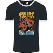 Kaiju Dragon King Ghidorah Japanese Monster Mens Ringer T-Shirt FotL