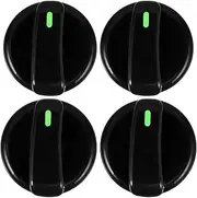 WEKADRIN 4pcs Gas Stove Knob Control Knob for Gas Range Oven Cooktop Compatible Standard Stoves for Home Kitchen and Restaurant Use