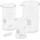 PYREX Beaker Set with Magnetic Stir Bar, Tall Form - 3 Sizes - 100/200/300ml