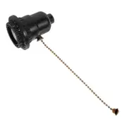 Desk Lamp Holder Pullswitch Chain Light Socket Replacement with Outlet