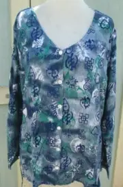 NEW matrial polyster tunic top blouse - Printed kurta size XL 44