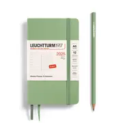 Weekly Planner & Notebook 2025, Softcover (Sage) - A6