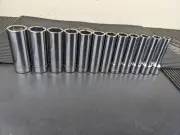 #ax496 NEW Snap On Metric 1/2" Drive Deep Socket Set TSM