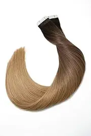 Silk Straight Tape in Hair Extensions Platinum Blonde/Black/Brown Real Human Hair Extensions 20pcs Skin Weft Blonde Tape Extensions 22 Inch #2T6T7