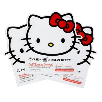 The Cr?me Shop x Hello Kitty Brillian-C Boost Printed Essence Sheet Mask (3 Pack