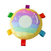 Donut Shape Plush Pet Toy Donut Squeaky Dog Toy Puppy Chew Toy Squeaky Plush Dog Toy Interactive Pet Toy For Small And Medium Dogs