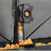 50W S6-PRO Table Tennis Robot Automatic Ping-Pong Ball Machine Practice Training Recycle Net + 100pcs Ping-Pong