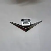 1x Silver Chrome V6 Metal Badge Decal Sticker Emblem Engine Turbo Racing Premium (for: Renault)