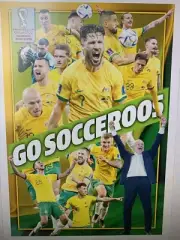 Fifa Men’s World Cup 2023 Qatar Qualifiers Go Socceroos Mini Colour Poster