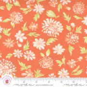 Moda CINNAMON & CREAM 20451 18 Coral Salmon Floral FIG TREE Quilt Fabric