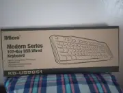 MICRO MODERN SERIES 107 KEY USB WIRED COMPUTER KEYBOARD KB-US9851. BRAND NEW