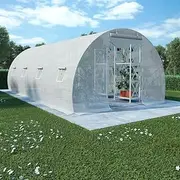 Greenhouse, Outdoor Plant Green House Garden Grow Shed Greenhouse 18m² 600x300x200 cm