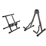 Gator Frameworks Guitar Amp Stand Bundle with Amazon Basics Guitar Stand