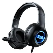 40Mm Custom Drive Game Headphones With Abyss Lamp Effect Black
