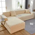 Jacquard Velvet Love Sofa Cover High Elastic Corner Sofa Cover Chaise Longue