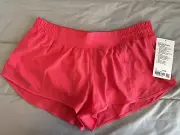 Lululemon Low-Rise Shorts 2.5” Lined Hotty Hot LR Lip Gloss Pink Size 12 NWT