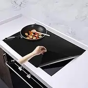 Induction Cooker Cover，Gas Stove Burner Covers Stove Protectors, Reusable Heat Resistan Gas Range Protectors,Large Non-Stick Washable Multipurpose Cooktop Protectors for Kitchen,Cooking,Induction Stove (Black,54*90cm)