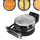 Deluxe 360-Degree Waffle, Omelet & Egg Maker with Removable Nonstick Plates