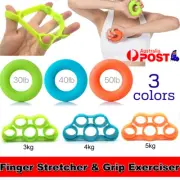Set of 3/6 Finger Stretcher Hand Resistance Band Hand Grip Strength Exercise