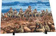 Aluminum Print | Crafted From 3mm Aluminum | Includes Stand And Hooks For Easy Display | Ideal For Home Or Office Décor (The Battle of The Nek)