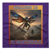 "Robotic Dragonfly" Bandana Sci-fi Anisoptera Alien Extraterrestrial Cyborg