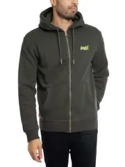 Superdry Men's Essential Logo Zip Hoodie, Green