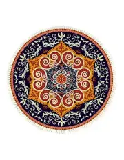 [SOGA] Mandala Ethnic Style Anti-slip Doormat 90cm in Multi
