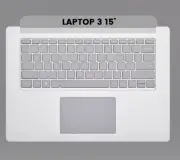 Top Case With Keyboard For Microsoft Surface Laptop 3 15" (1872 / 1873) (Silver)