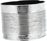 TEHAUX 1Pc Aluminum Foil Telescopic Duct Practical Vent Hose for Kitchen Dryer Bathroom Greenhouse Flexible Exhaust Air Hose Reduces Wind Resistance Easy to Install