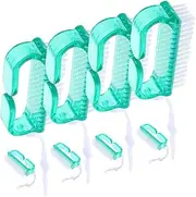 WOFASHPURET Essential Nail Tool Kit 8 Nail Cleaning Brushes Fingernail and Toenail for Manicure and Reusable