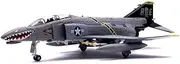 Replica Pre-Build Aircraf 1/100 for Airplane F-4 Ghost Pirate Flag Squadron Independent Carrier United Captain F4C Fighter Model Series Collection Collection Gift Display