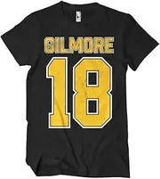 [Happy Gilmore] Officially Licensed Hockey Jersey Big & Tall Mens T-Shirt (Black), XXXX-Large