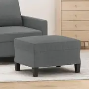 Footstool Dark Grey 60x50x41 cm Fabric
