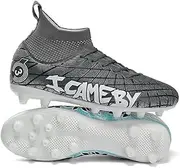 [Generic] Men's High Top Football Shoes Offer Ultimate Traction Stability Soccer Boots