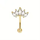 1Pc Stainless Steel Rook Piercing Jewelry Lip Ring Cartilage Daith Surface Tragu
