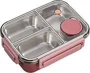 Stainless Steel Lunch Box for Kids,Leakproof Lunch Container with 3 Compartments Adult Lunch Box | Large Capacity Lunch Containers Portable Salad Box for Camping Kids School Adults Students