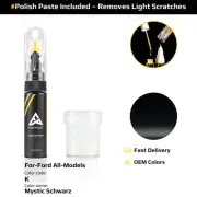 Touch Up Paint For Ford All Models K Mystic Schwarz With Polish Paste