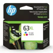 HP 63XL Tri-color High-yield Ink Cartridge | Works with Printer Series DeskJet