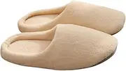 BIUDECO Hotel Slippers Men's Slides Non-disposable Foam Slippers Fleece Beauty Salon Random Style