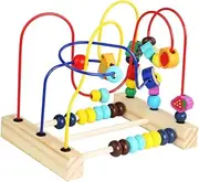 BESPORTBLE 1Pc Educational Wooden Bead Maze for Around Bead Plaything Safe Design Enhances Cognitive Skills Coordination Great Present