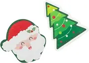 WATIIFUFU 2pcs Cleaning Dishwashing Sponge Christmas Kitchen Clean Festive Christmas Scourer Large Scrubbing Dishwashing Washing Kitchen Scrub Pads Scourer Small Dish Reusable and The Sponge