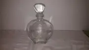 Vintage Clear Glass Whiskey / Wine/ Perfume Decanter Made In Italy Bottle NEW