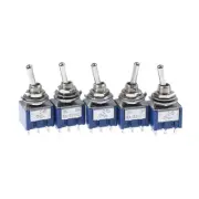 5PCS 6P Toggle Switch 6A 125VAC 6 Pin DPDT ON-ON Mini Toggle Switch J`hg