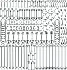 150PCS Piercing Kit Jewelry Stainless Steel Lip Nose Tongue Tragus Cartilage Dai