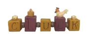 Cluck - New resin block with a chicken and eggs by Blossom Bucket #29930