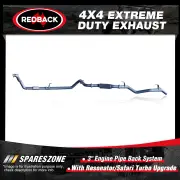 Redback 3" 409 SS Exhaust & Resonator for Toyota Landcruiser 79 1HZ Safari Turbo